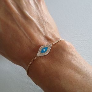 Yellow Gold/EVIL EYE BRACELET